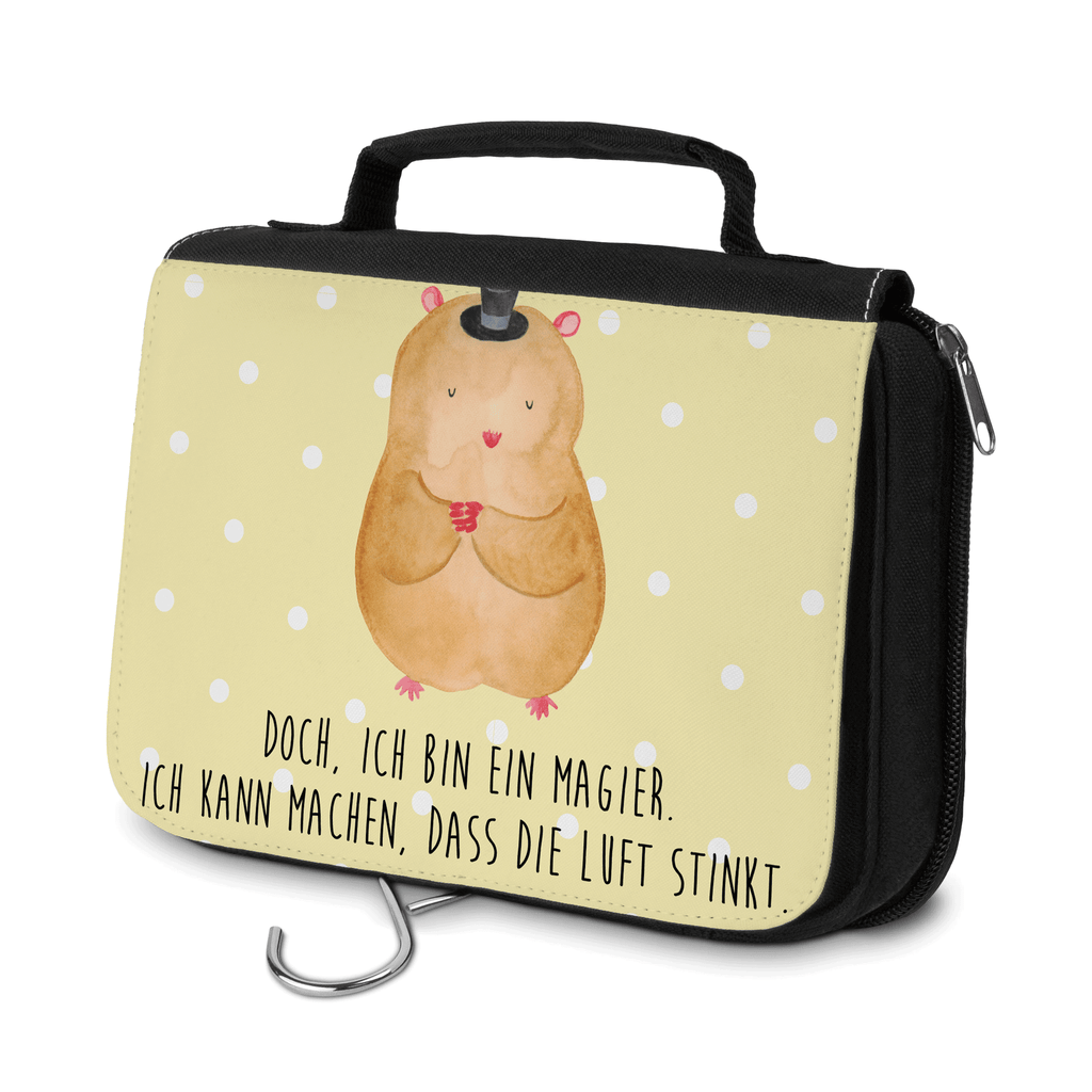 Kulturbeutel Hamster mit Hut Kulturbeutel, Zum Aufhängen, Waschtasche, Kosmetiktasche, Damen, Herren, Aufbewahrungstasche, Schminktasche, Kosmetikbeutel, Organizer, Kulturtasche, Schminkutensil, Tiermotive, Gute Laune, lustige Sprüche, Tiere, Hamster, Hut, Magier, Zylinder, Zwerghamster, Zauberer, Houdini