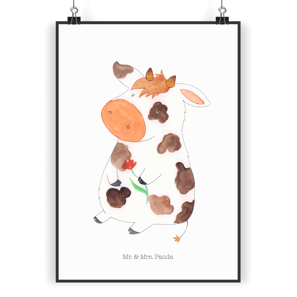 Poster Kuh Kuh, Kühe, Träume, Flausen, Spruch, Magie, Motivtion, Bauernhof, Hof, Milch, Milchkuh	 Poster, Wandposter, Bild, Wanddeko, Küchenposter, Kinderposter, Wanddeko Bild, Raumdekoration, Wanddekoration, Handgemaltes Poster, Mr. & Mrs. Panda Poster, Designposter, Kunstdruck, Posterdruck  Bauernhof, Hoftiere, Landwirt, Landwirtin