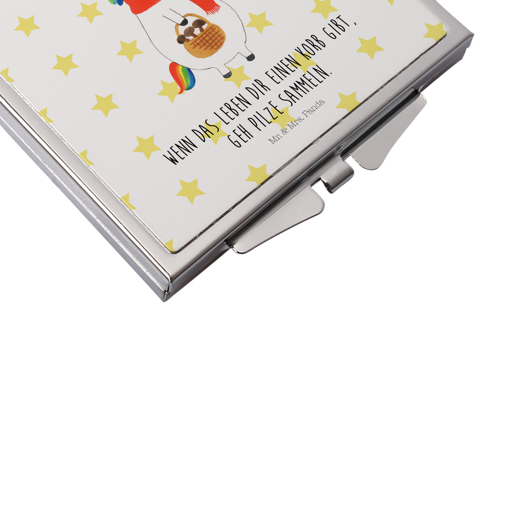 Handtaschenspiegel quadratisch Einhorn Pilz Einhörner, Unicorn, Einhorn, Pilze, Pilzsammler, Motivation, Spruch, Liebeskummer Spiegel, Handtasche, Quadrat, silber, schminken, Schminkspiegel  Einhorn, Einhörner, Einhorn Deko, Pegasus, Unicorn