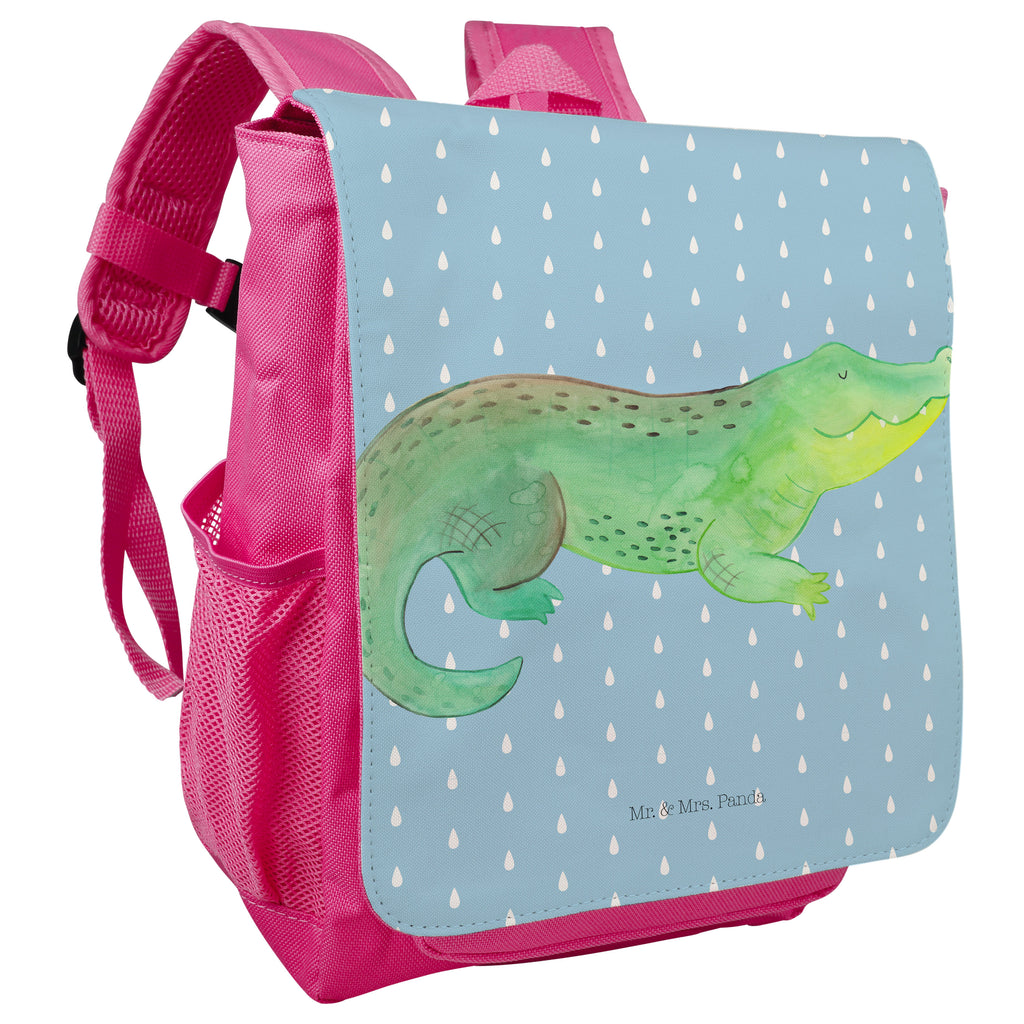 Kinderrucksack Krokodil Krokodil, Krokodile, verrückt sein, spontan sein, Abenteuerlust, Reiselust, Freundin, beste Freundin, Lieblingsmensch Kids, Rucksack, Kinderrucksack  Meerestiere, Meer, Urlaub