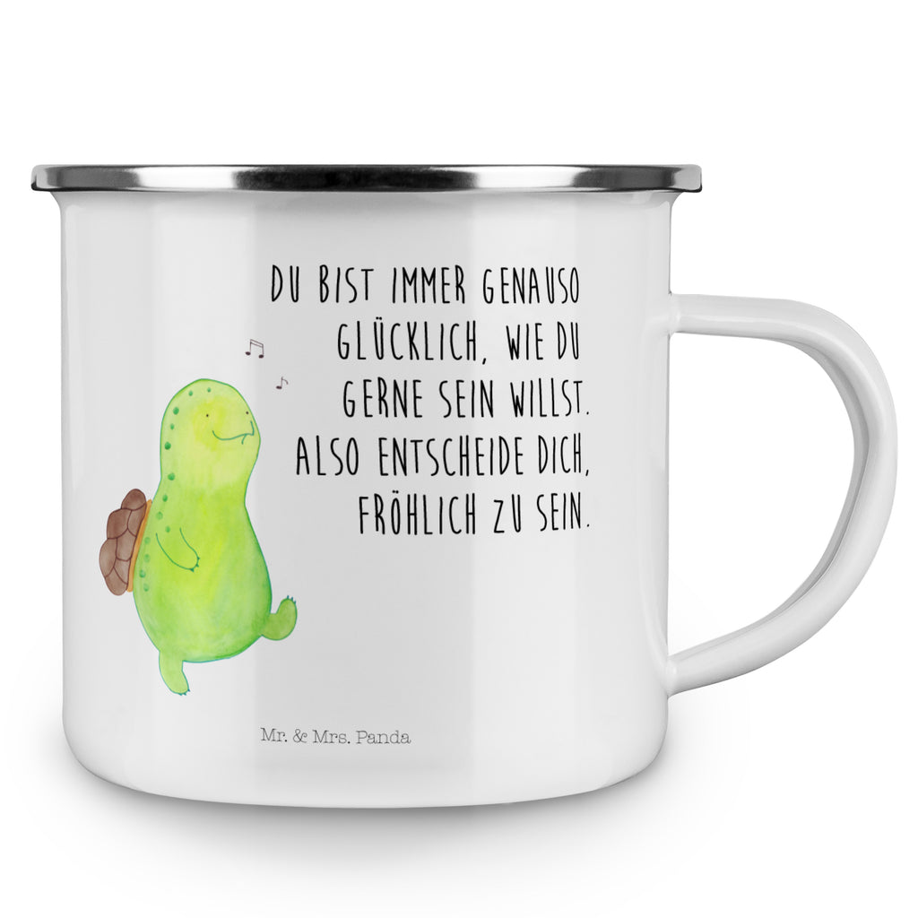 Camping Emaille Tasse Schildkröte pfeift Schildkröte, Schildi, Schildkröten, fröhlich, Glück, Motivation, Lebensfreude, Depression, Trennung, Neuanfang Campingtasse, Trinkbecher, Metalltasse, Outdoor Tasse, Emaille Trinkbecher, Blechtasse Outdoor, Emaille Campingbecher, Edelstahl Trinkbecher, Metalltasse für Camping, Kaffee Blechtasse, Camping Tasse Metall  Schildkröte