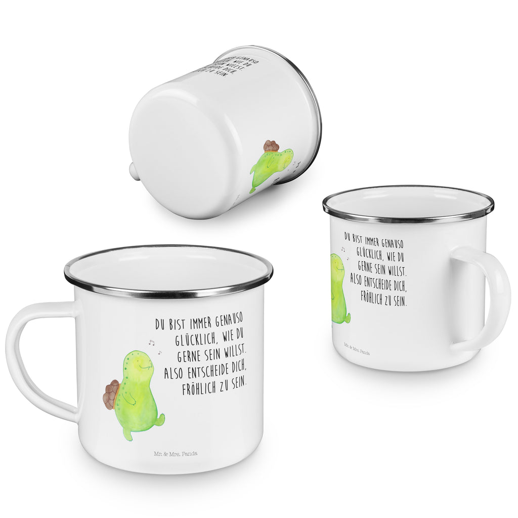 Camping Emaille Tasse Schildkröte pfeift Schildkröte, Schildi, Schildkröten, fröhlich, Glück, Motivation, Lebensfreude, Depression, Trennung, Neuanfang Campingtasse, Trinkbecher, Metalltasse, Outdoor Tasse, Emaille Trinkbecher, Blechtasse Outdoor, Emaille Campingbecher, Edelstahl Trinkbecher, Metalltasse für Camping, Kaffee Blechtasse, Camping Tasse Metall  Schildkröte