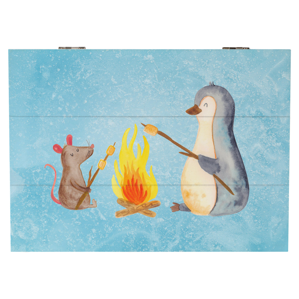 Holzkiste Pinguin Lagerfeuer Pinguin, Maus, Pinguine, Lagerfeuer, Leben, Arbeit, Job, Motivation, Büro, Büroalltag, Lebensspruch, Lebensmotivation, Neustart, Liebe, grillen, Feuer, Marshmallows Holzkiste, Kiste, Schatzkiste, Truhe, Schatulle, XXL,  Erinnerungsbox, Erinnerungskiste, Dekokiste, Aufbewahrungsbox  Pinguin