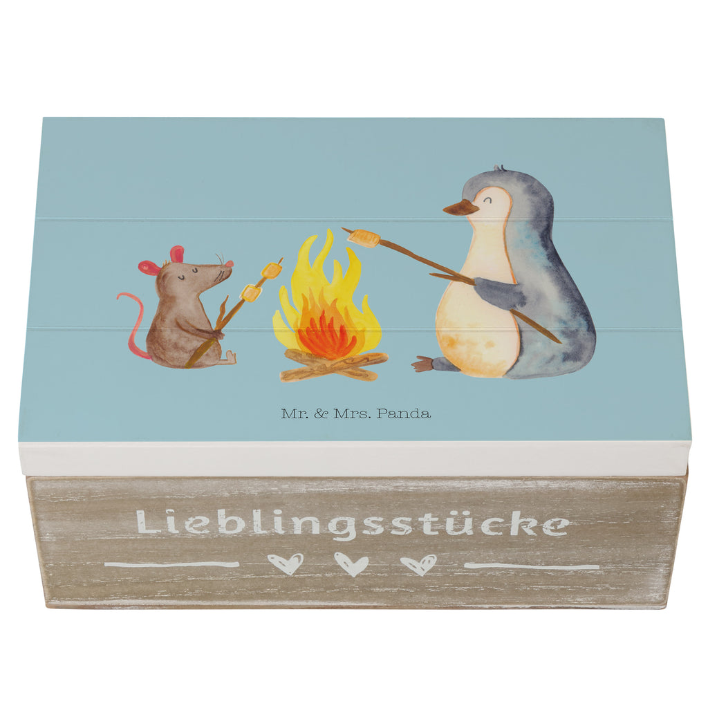 Holzkiste Pinguin Lagerfeuer Pinguin, Maus, Pinguine, Lagerfeuer, Leben, Arbeit, Job, Motivation, Büro, Büroalltag, Lebensspruch, Lebensmotivation, Neustart, Liebe, grillen, Feuer, Marshmallows Holzkiste, Kiste, Schatzkiste, Truhe, Schatulle, XXL,  Erinnerungsbox, Erinnerungskiste, Dekokiste, Aufbewahrungsbox  Pinguin