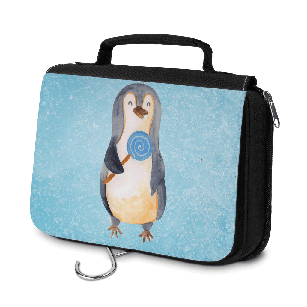 Kulturbeutel Pinguin Lolli Pinguin, Pinguine, Lolli, Süßigkeiten, Blödsinn, Spruch, Rebell, Gauner, Ganove, Rabauke Kulturbeutel, Zum Aufhängen, Waschtasche, Kosmetiktasche, Damen, Herren, Aufbewahrungstasche, Schminktasche, Kosmetikbeutel, Organizer, Kulturtasche, Schminkutensil  Pinguin