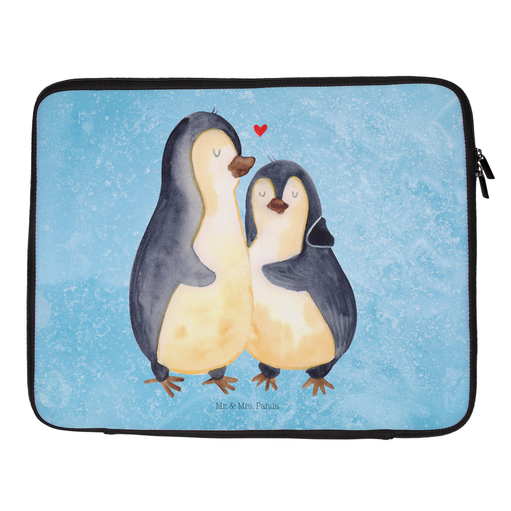 27 x 36 Notebook Tasche  Pinguin umarmend