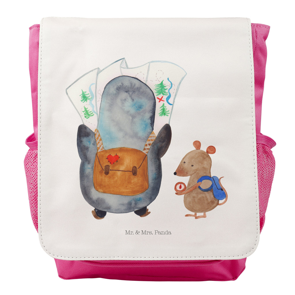 Kinderrucksack Pinguin & Maus Wanderer Pinguin, Pinguine, Abenteurer, Abenteuer, Roadtrip, Ausflug, Wanderlust, wandern Kids, Rucksack, Kinderrucksack  Pinguin