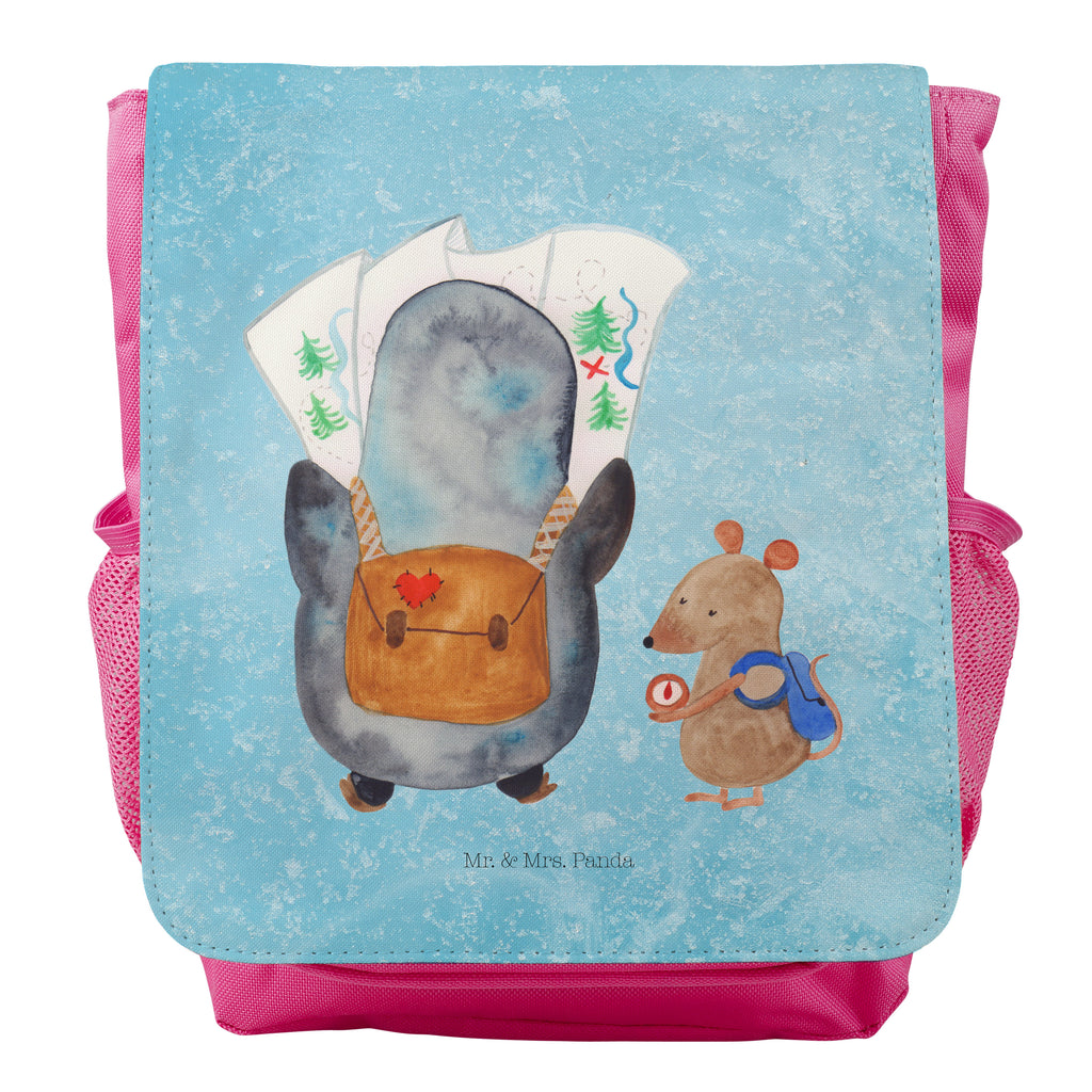 Kinderrucksack Pinguin & Maus Wanderer Pinguin, Pinguine, Abenteurer, Abenteuer, Roadtrip, Ausflug, Wanderlust, wandern Kids, Rucksack, Kinderrucksack  Pinguin