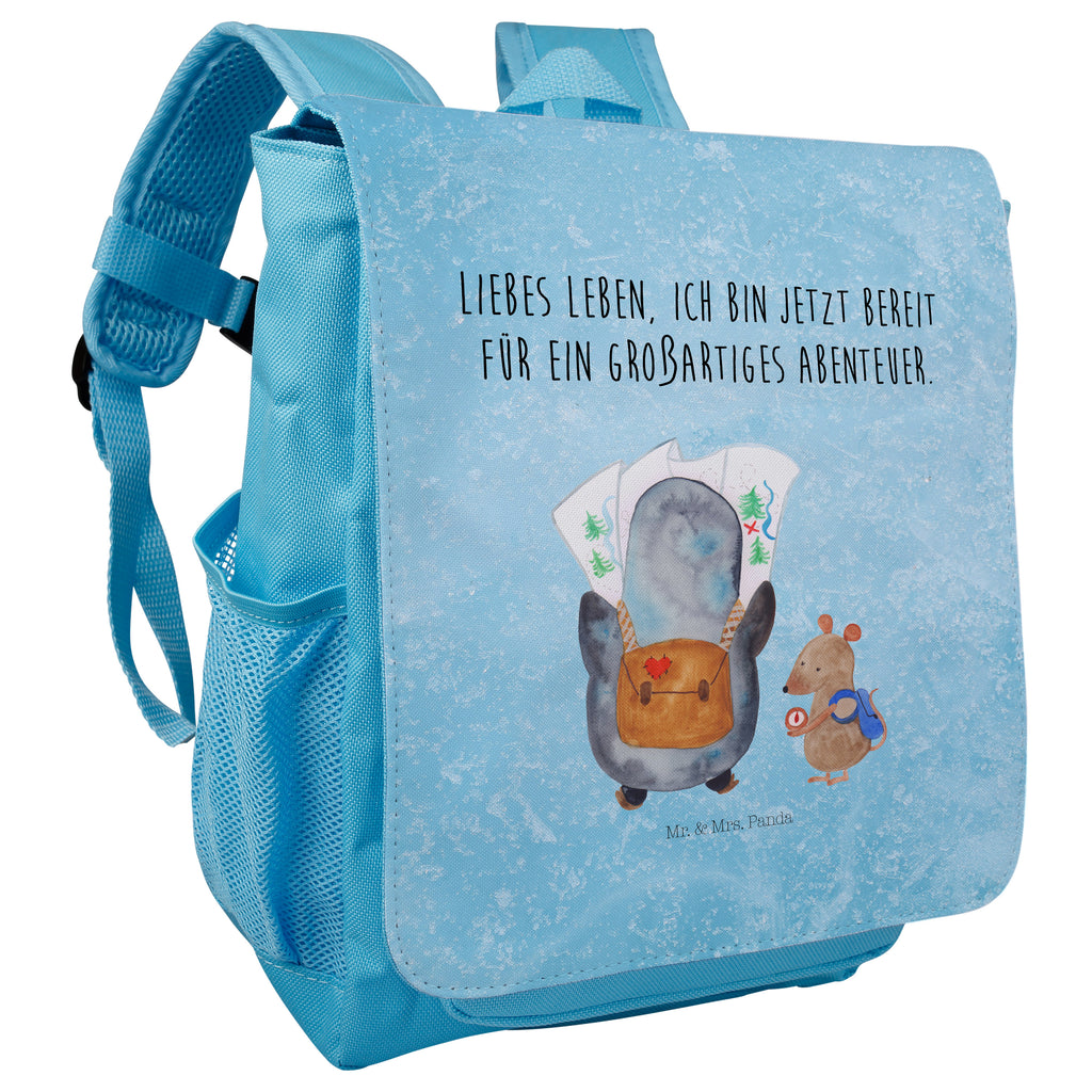 Kinderrucksack Pinguin & Maus Wanderer Pinguin, Pinguine, Abenteurer, Abenteuer, Roadtrip, Ausflug, Wanderlust, wandern Kids, Rucksack, Kinderrucksack  Pinguin