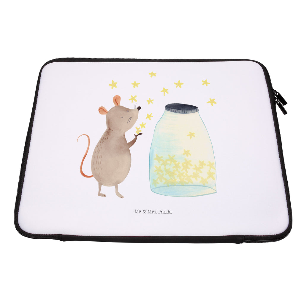 Notebook Tasche Maus Sterne Maus, Sterne, Wunsch,Kind, Taufe, Taufgeschenk, Geburt, Schwangerschaft, erstes Kind, Kindergeburtstag, Geburtstag, Hoffnung, Träume Notebook Tasche, Laptop, Computertasche, Tasche, Schutzhülle  süße Tiermotive, gute Laune, lustige Sprüche, Tiere