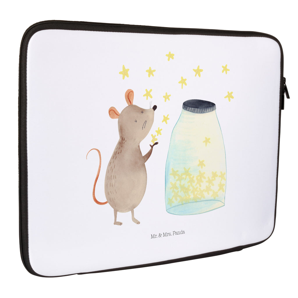 Notebook Tasche Maus Sterne Maus, Sterne, Wunsch,Kind, Taufe, Taufgeschenk, Geburt, Schwangerschaft, erstes Kind, Kindergeburtstag, Geburtstag, Hoffnung, Träume Notebook Tasche, Laptop, Computertasche, Tasche, Schutzhülle  süße Tiermotive, gute Laune, lustige Sprüche, Tiere