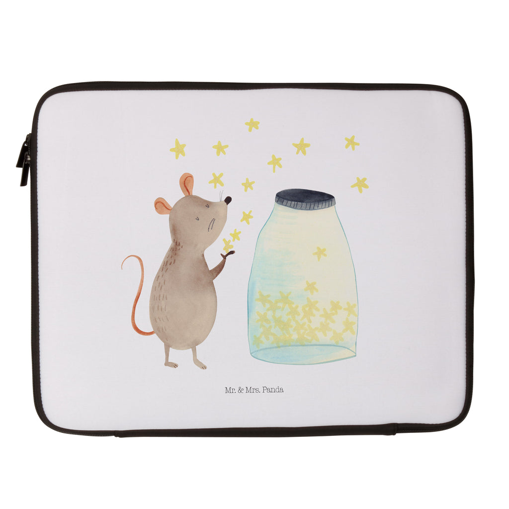 Notebook Tasche Maus Sterne Maus, Sterne, Wunsch,Kind, Taufe, Taufgeschenk, Geburt, Schwangerschaft, erstes Kind, Kindergeburtstag, Geburtstag, Hoffnung, Träume Notebook Tasche, Laptop, Computertasche, Tasche, Schutzhülle  süße Tiermotive, gute Laune, lustige Sprüche, Tiere
