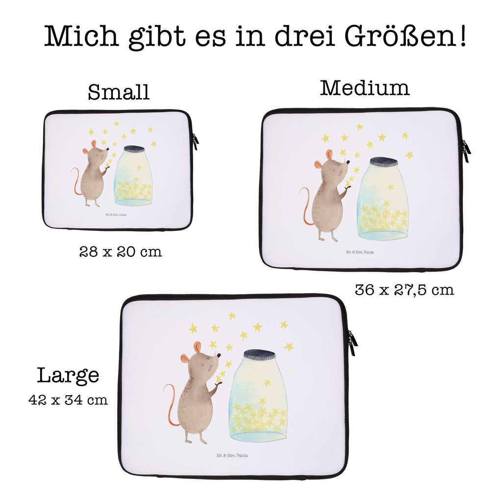 Notebook Tasche Maus Sterne Maus, Sterne, Wunsch,Kind, Taufe, Taufgeschenk, Geburt, Schwangerschaft, erstes Kind, Kindergeburtstag, Geburtstag, Hoffnung, Träume Notebook Tasche, Laptop, Computertasche, Tasche, Schutzhülle  süße Tiermotive, gute Laune, lustige Sprüche, Tiere