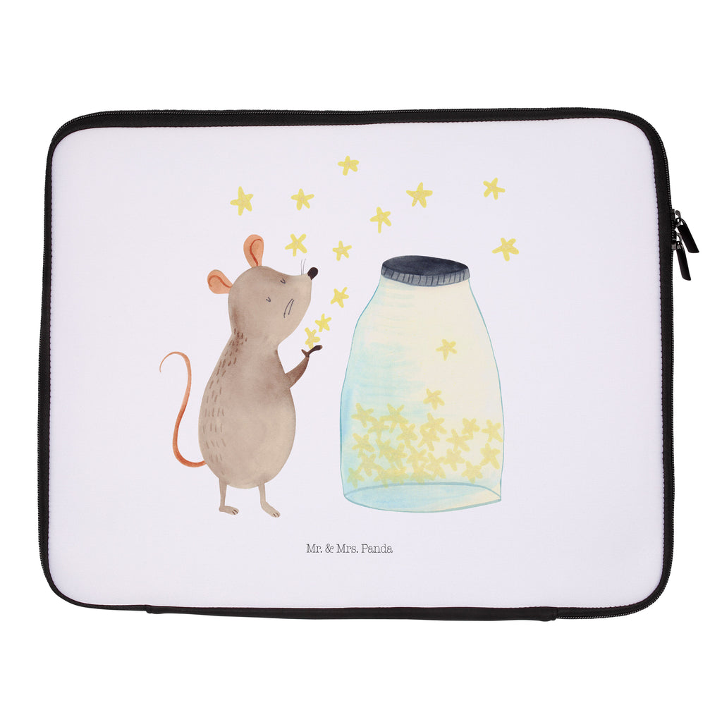 Notebook Tasche Maus Sterne Maus, Sterne, Wunsch,Kind, Taufe, Taufgeschenk, Geburt, Schwangerschaft, erstes Kind, Kindergeburtstag, Geburtstag, Hoffnung, Träume Notebook Tasche, Laptop, Computertasche, Tasche, Schutzhülle  süße Tiermotive, gute Laune, lustige Sprüche, Tiere