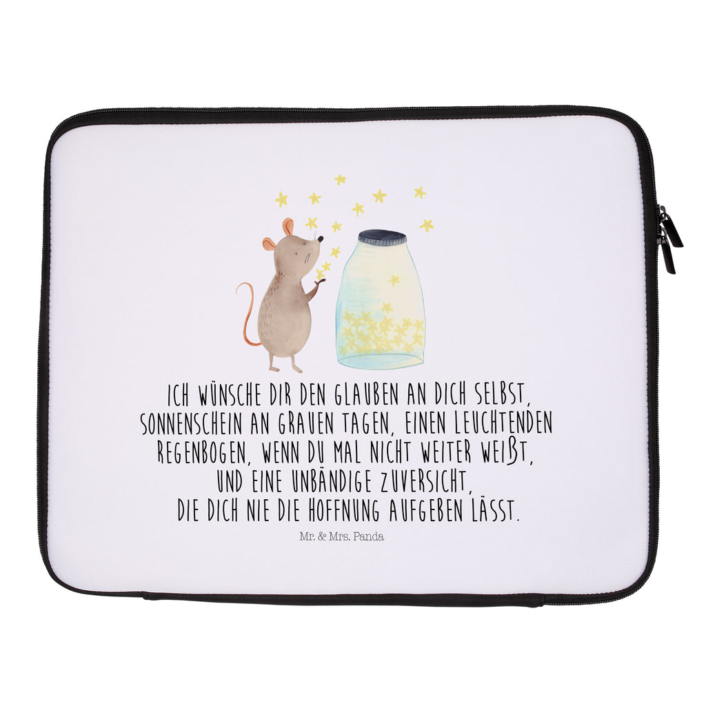 Notebook Tasche Maus Sterne Maus, Sterne, Wunsch,Kind, Taufe, Taufgeschenk, Geburt, Schwangerschaft, erstes Kind, Kindergeburtstag, Geburtstag, Hoffnung, Träume Notebook Tasche, Laptop, Computertasche, Tasche, Schutzhülle  süße Tiermotive, gute Laune, lustige Sprüche, Tiere