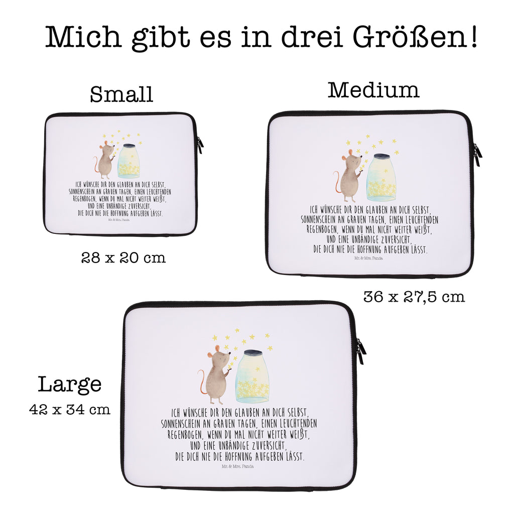 Notebook Tasche Maus Sterne Maus, Sterne, Wunsch,Kind, Taufe, Taufgeschenk, Geburt, Schwangerschaft, erstes Kind, Kindergeburtstag, Geburtstag, Hoffnung, Träume Notebook Tasche, Laptop, Computertasche, Tasche, Schutzhülle  süße Tiermotive, gute Laune, lustige Sprüche, Tiere