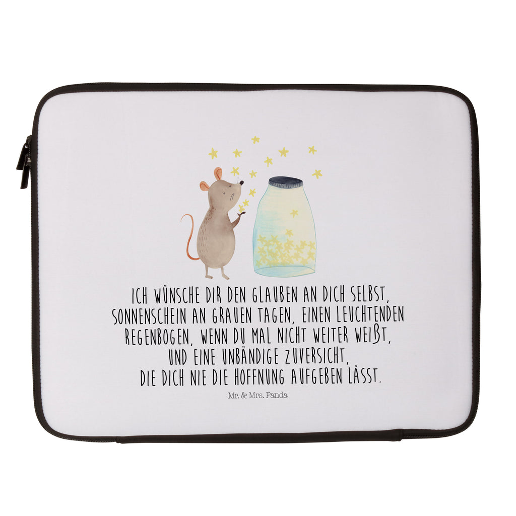 Notebook Tasche Maus Sterne Maus, Sterne, Wunsch,Kind, Taufe, Taufgeschenk, Geburt, Schwangerschaft, erstes Kind, Kindergeburtstag, Geburtstag, Hoffnung, Träume Notebook Tasche, Laptop, Computertasche, Tasche, Schutzhülle  süße Tiermotive, gute Laune, lustige Sprüche, Tiere