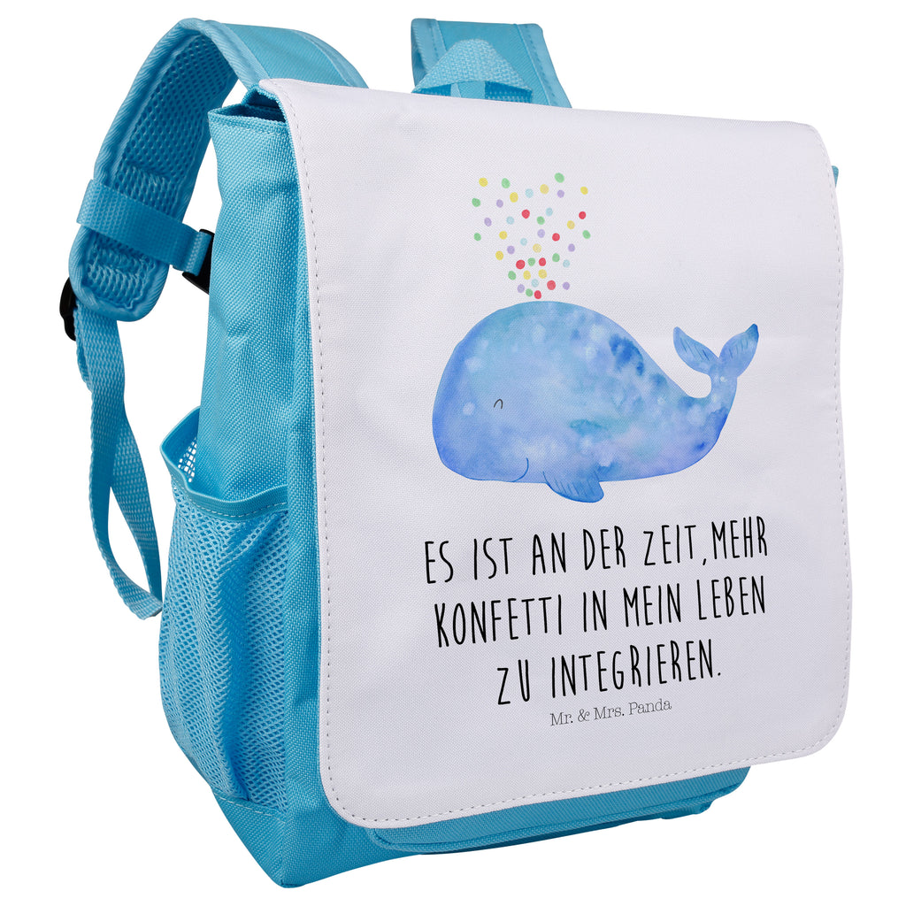 Kinderrucksack Wal Konfetti Wal, Konfetti, Wale, Motivation, Neuanfang, Trennung, Diät, Abnehmen, Neustart, Lebensabschnitt, Geburtstag,  Kids, Rucksack, Kinderrucksack, Kinder Rucksack, Rucksack Kindergröße, Kleiner Rucksack  Meerestiere, Meer, Urlaub