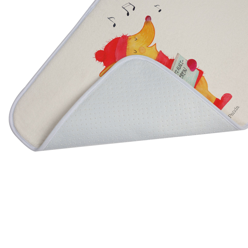 Badvorleger Fuchs Sänger Badematte, Badteppich, Duschvorleger, Badezimmerteppich, Badezimmermatte, Badvorleger, Duschmatte, Duschteppich, Winter, Weihnachten, Weihnachtsdeko, Nikolaus, Advent, Heiligabend, Wintermotiv, Fuchs, Füchse, Sänger, Geschenk Sänger, Singen, Weihnachtslieder