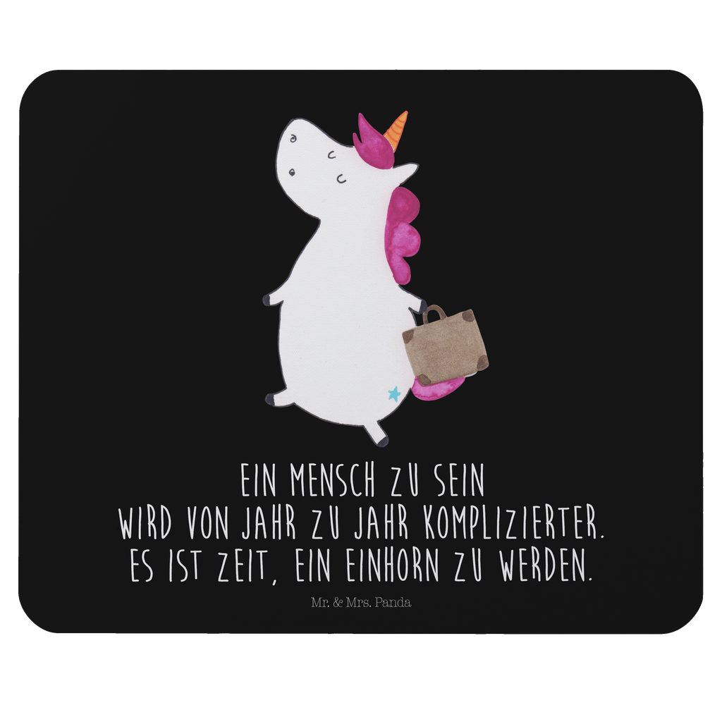 Mauspad Einhorn Koffer Mousepad, Computer zubehör, Büroausstattung, PC Zubehör, Arbeitszimmer, Mauspad, Einzigartiges Mauspad, Designer Mauspad, Einhorn, Einhörner, Einhorn Deko, Pegasus, Unicorn, unicorn, Koffer, Verreisen, Reise, Gepäck, Abenteuer, Erwachsen, Kind, albern, Spaß, lustig, witzig