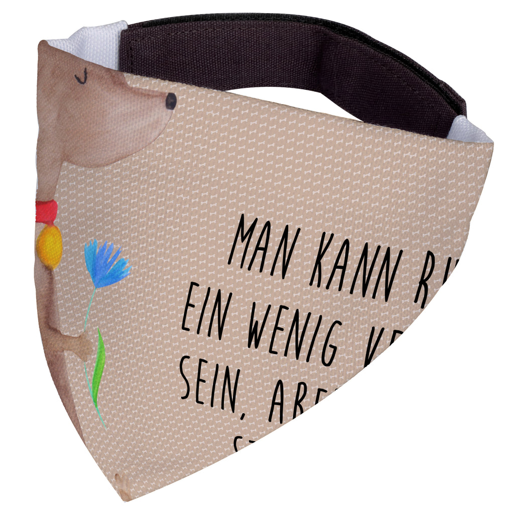 Hundehalstuch Hund Blume