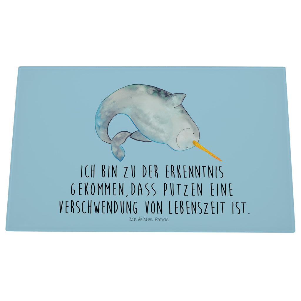 Glasschneidebrett Narwal