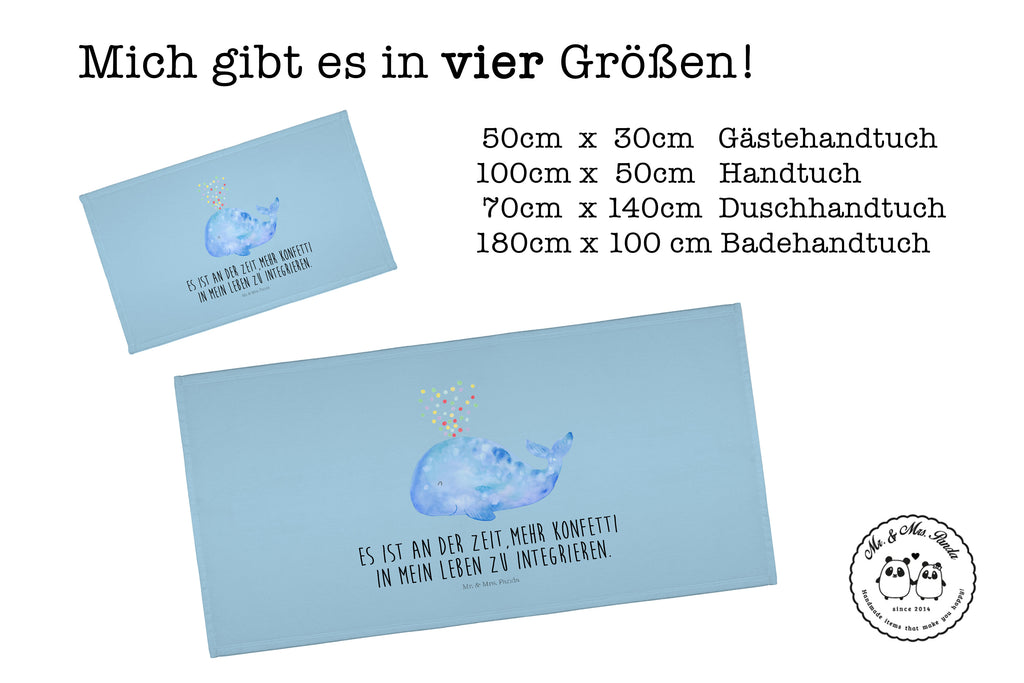 Handtuch Wal Konfetti