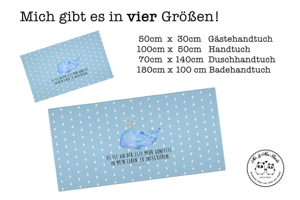 Handtuch Wal Konfetti