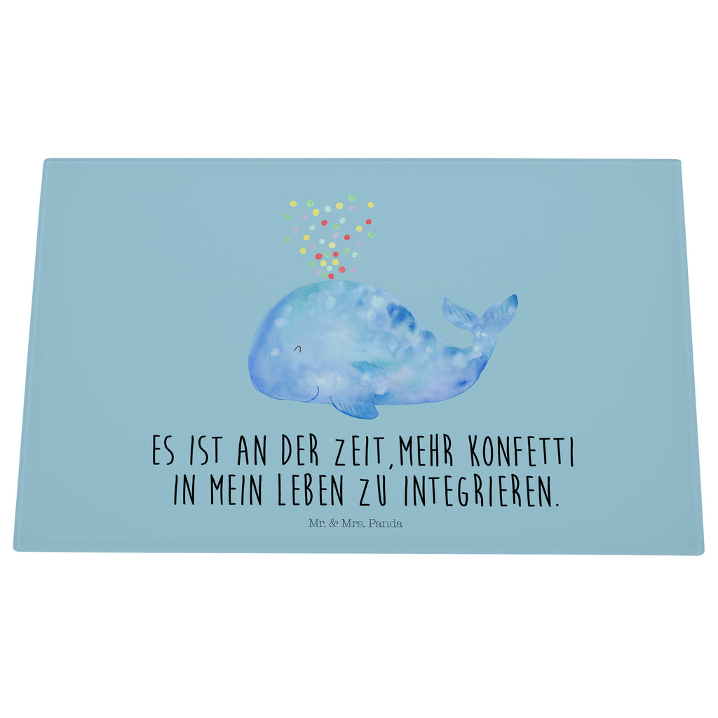Glasschneidebrett Wal Konfetti