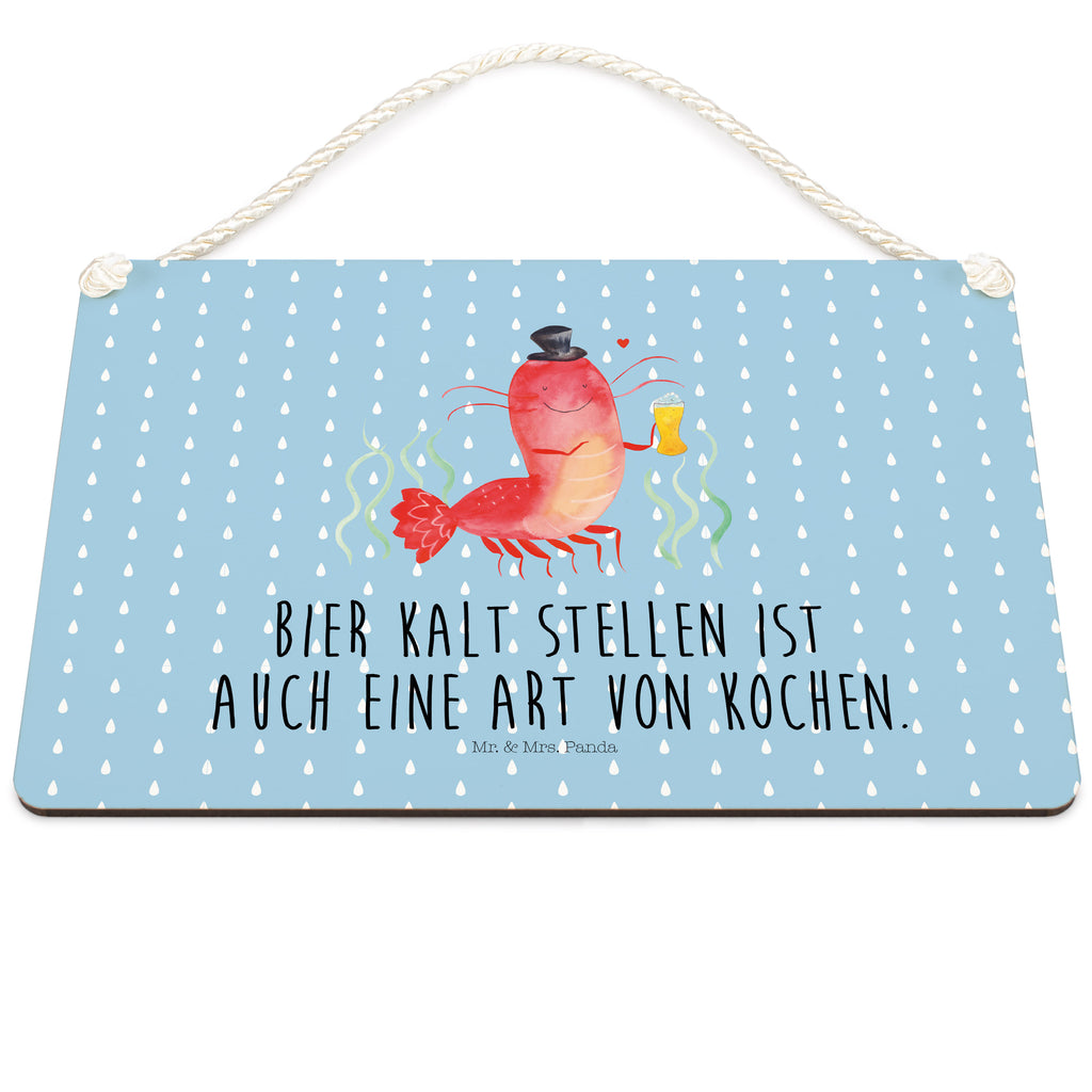 Dekoschild Hummer mit Weizen