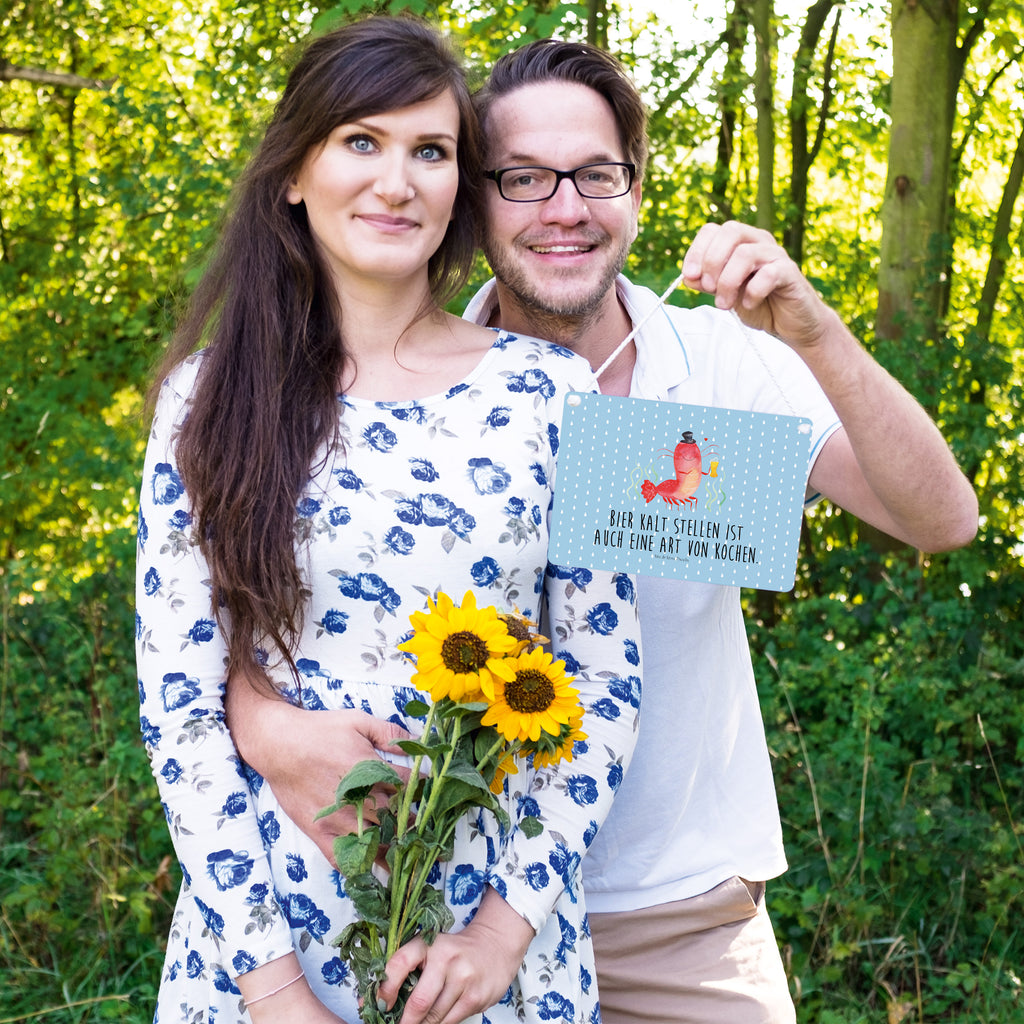 Dekoschild Hummer mit Weizen