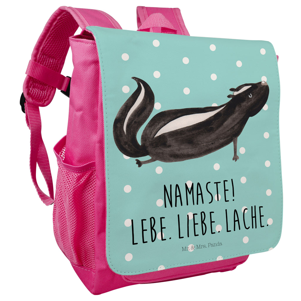 Kinderrucksack Stinktier Yoga Stinktier, Skunk, Wildtier, Raubtier, Stinker, Stinki, Yoga, Namaste, Lebe, Liebe, Lache Kids, Rucksack, Kinderrucksack  Stinktier, Skunk