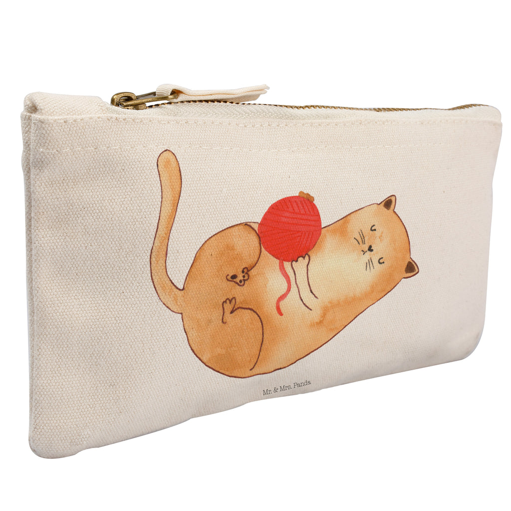 Schminktasche Katzen Wollknäul