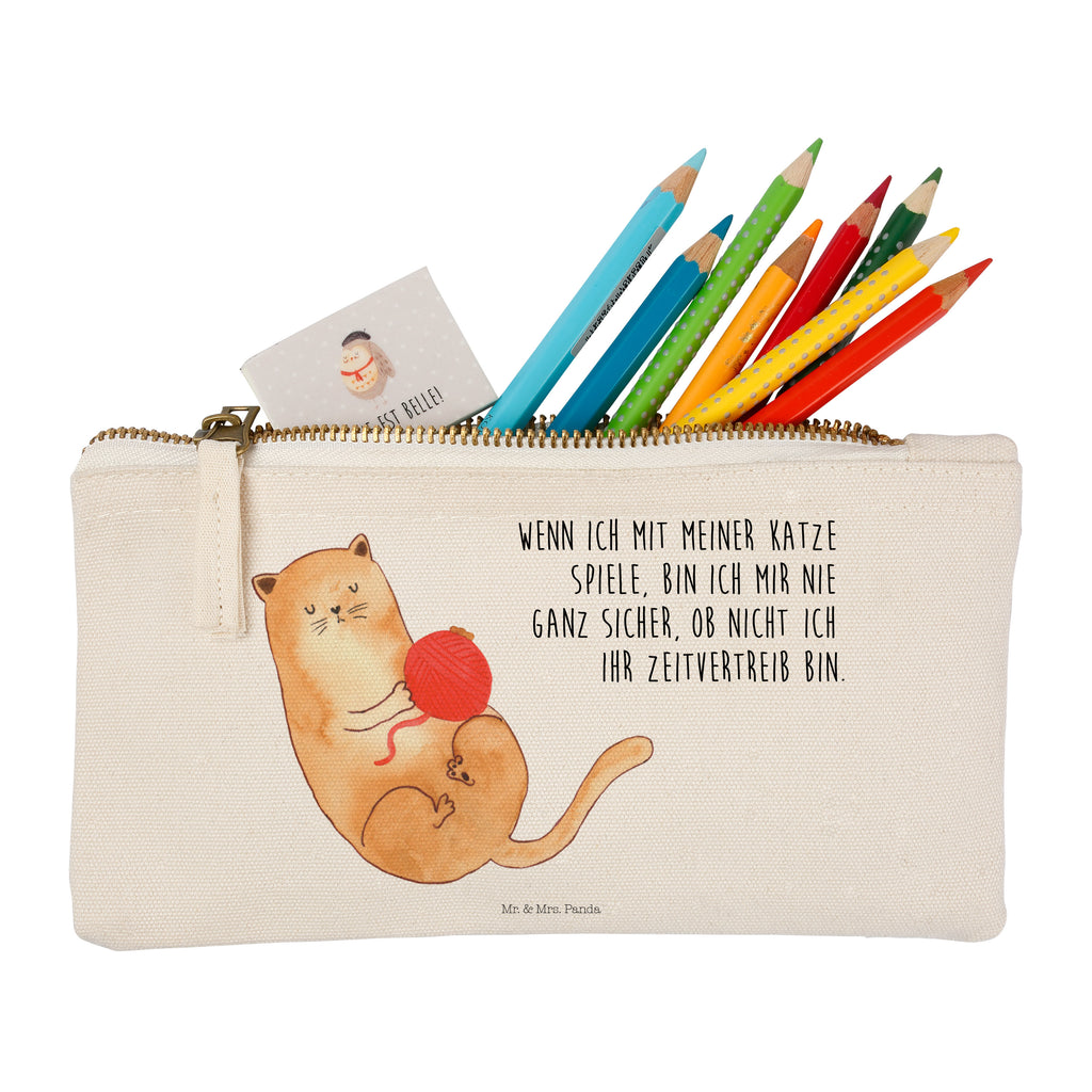 Schminktasche Katzen Wollknäul