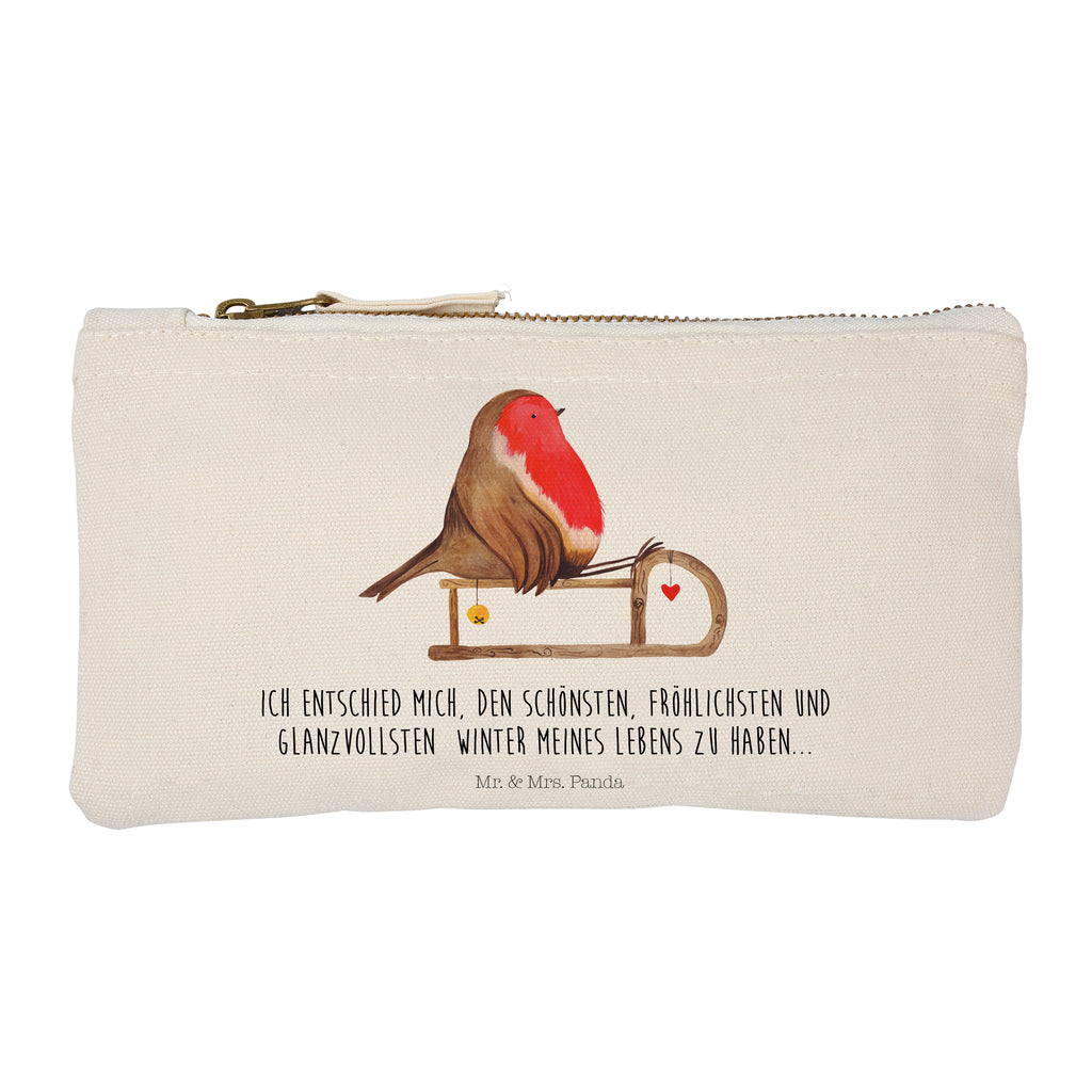 Schminktasche Rotkehlchen Schlitten
