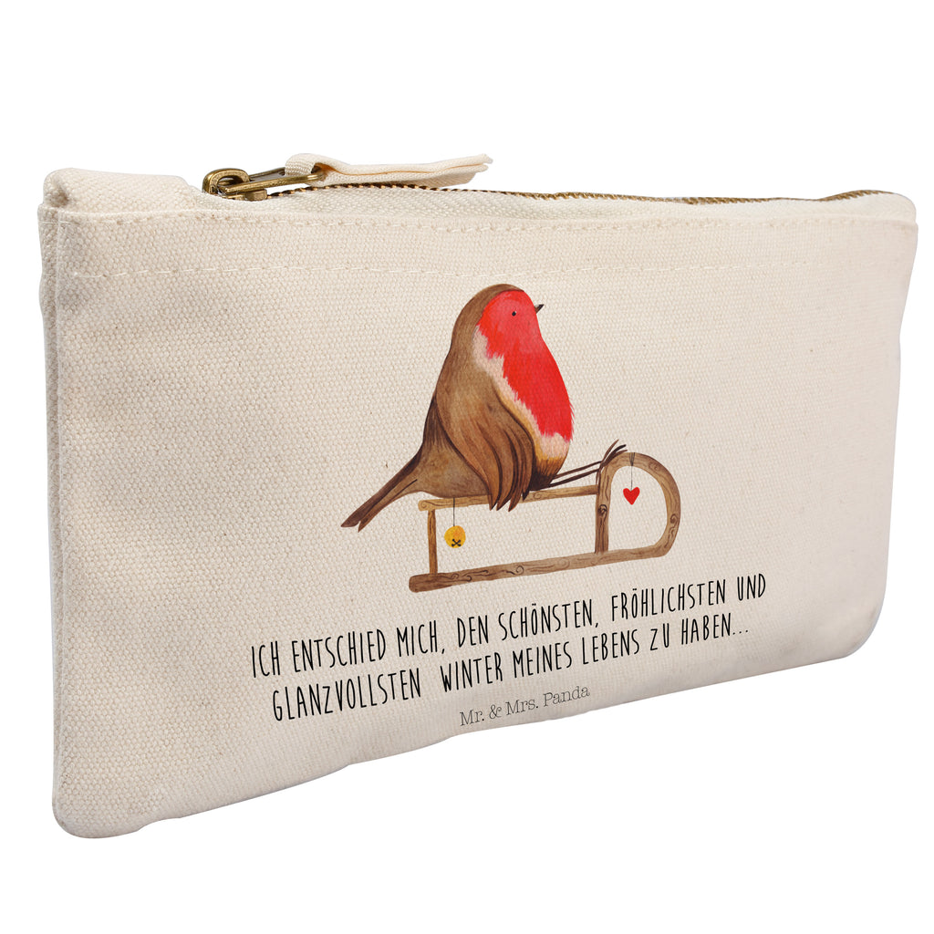 Schminktasche Rotkehlchen Schlitten