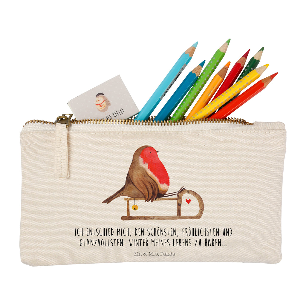 Schminktasche Rotkehlchen Schlitten