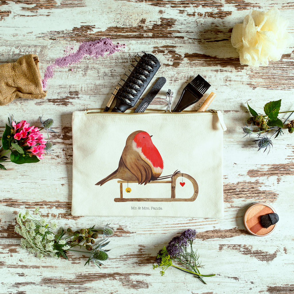 Schminktasche Rotkehlchen Schlitten