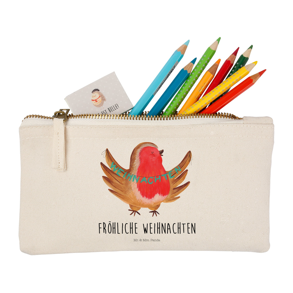 Schminktasche Rotkehlchen Weihnachten