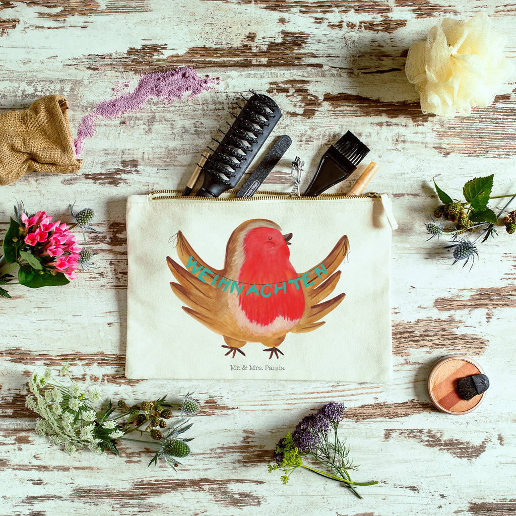 Schminktasche Rotkehlchen Weihnachten