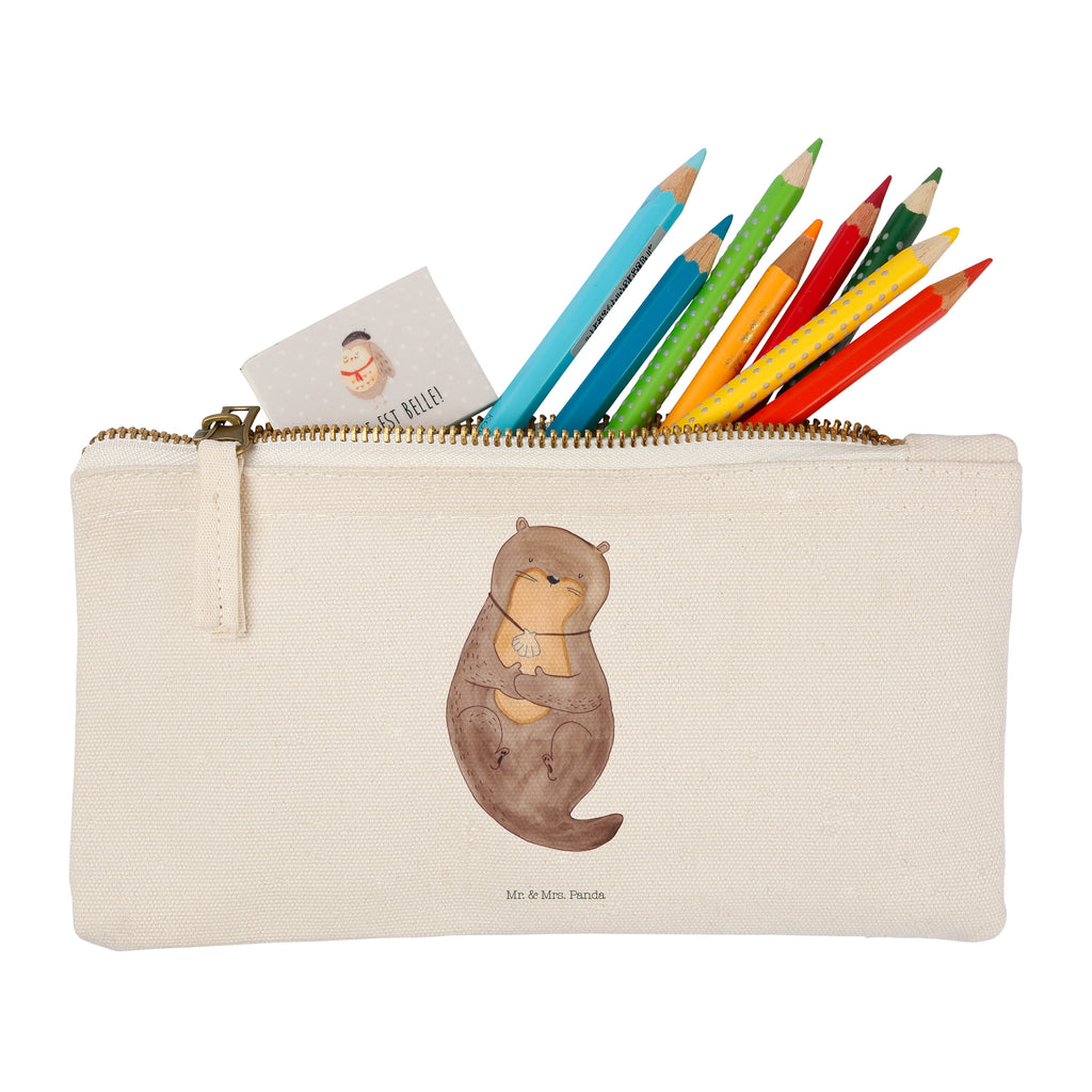 Schminktasche Otter mit Muschelmedaillon