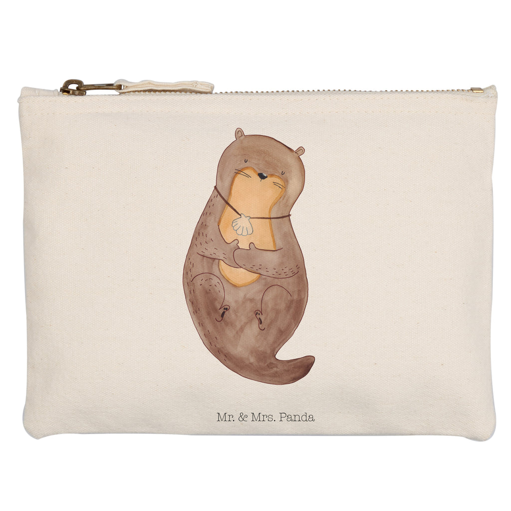 Schminktasche Otter mit Muschelmedaillon