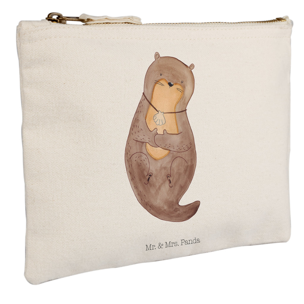Schminktasche Otter mit Muschelmedaillon