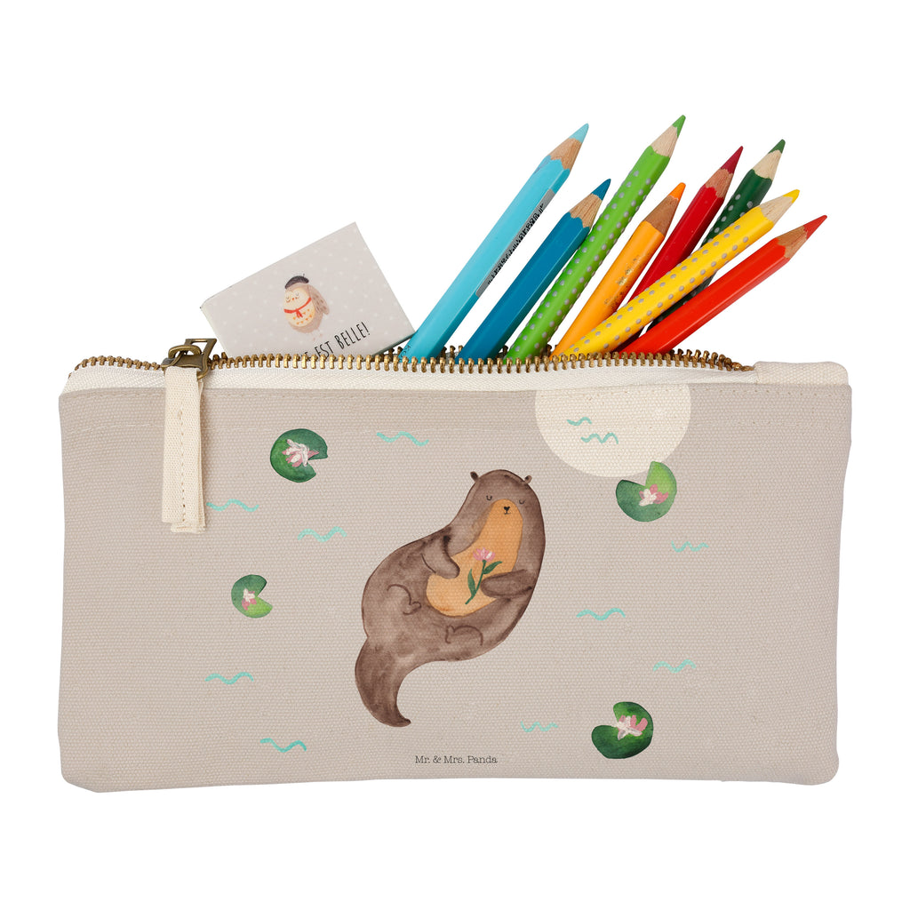Schminktasche Otter mit Seerose