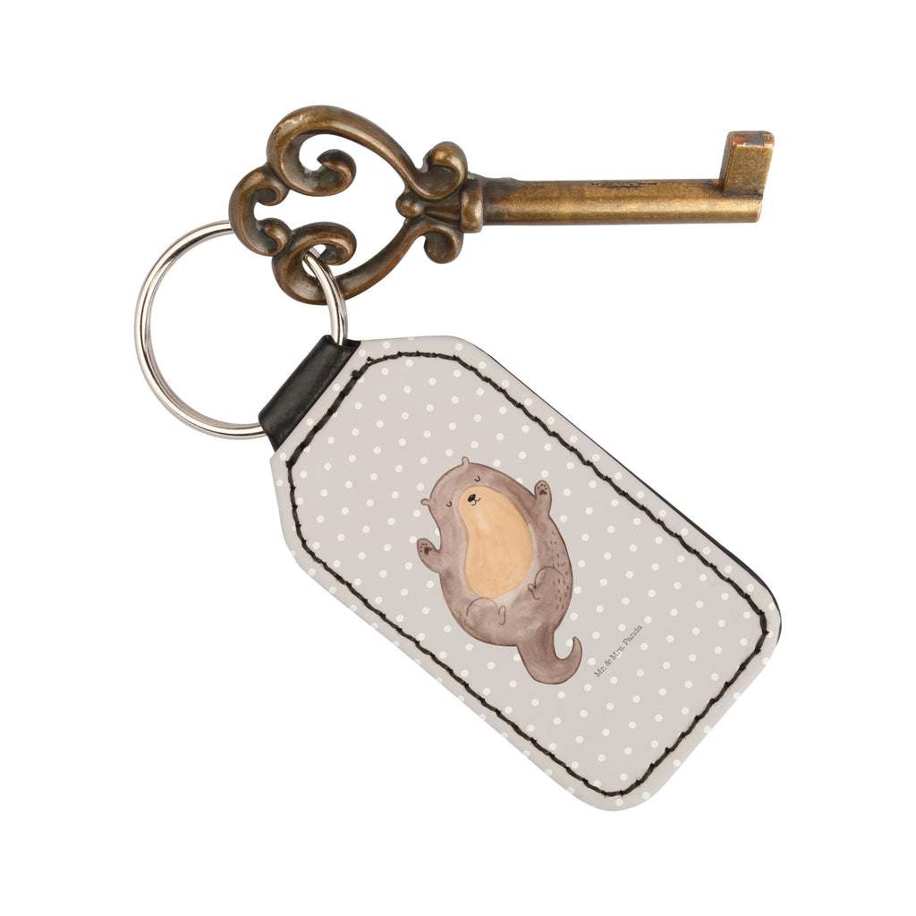 Rechteckig Schlüsselanhänger Otter Umarmen