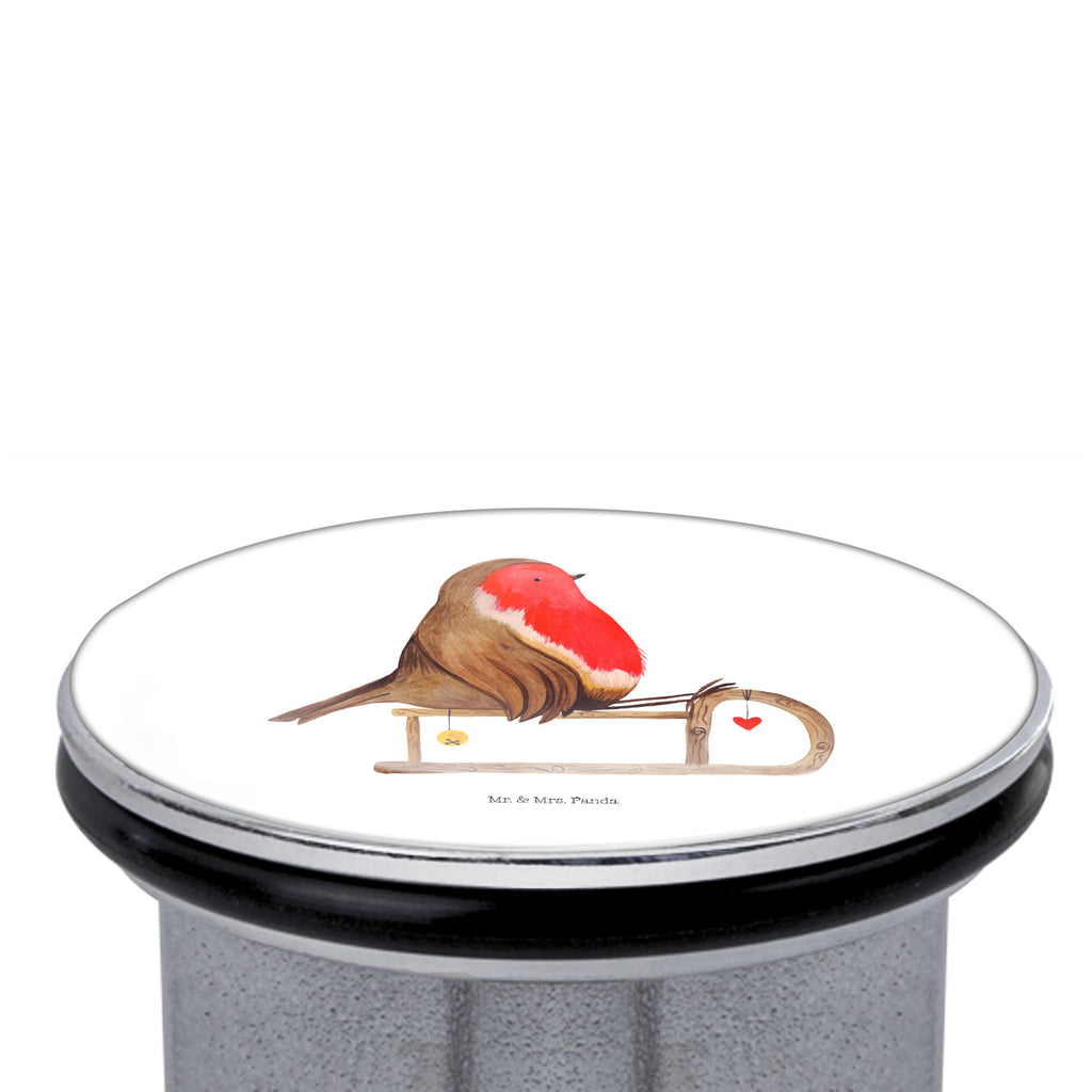 Waschbecken Stöpsel Rotkehlchen Schlitten Weihnachten, Schlitten, Vogel Abflussstöpsel, Stöpsel, Waschbecken, Ablaufgarnitur, Waschbecken Stopfen  Winter, Weihnachten, Weihnachtsdeko, Nikolaus, Advent, Heiligabend, Wintermotiv