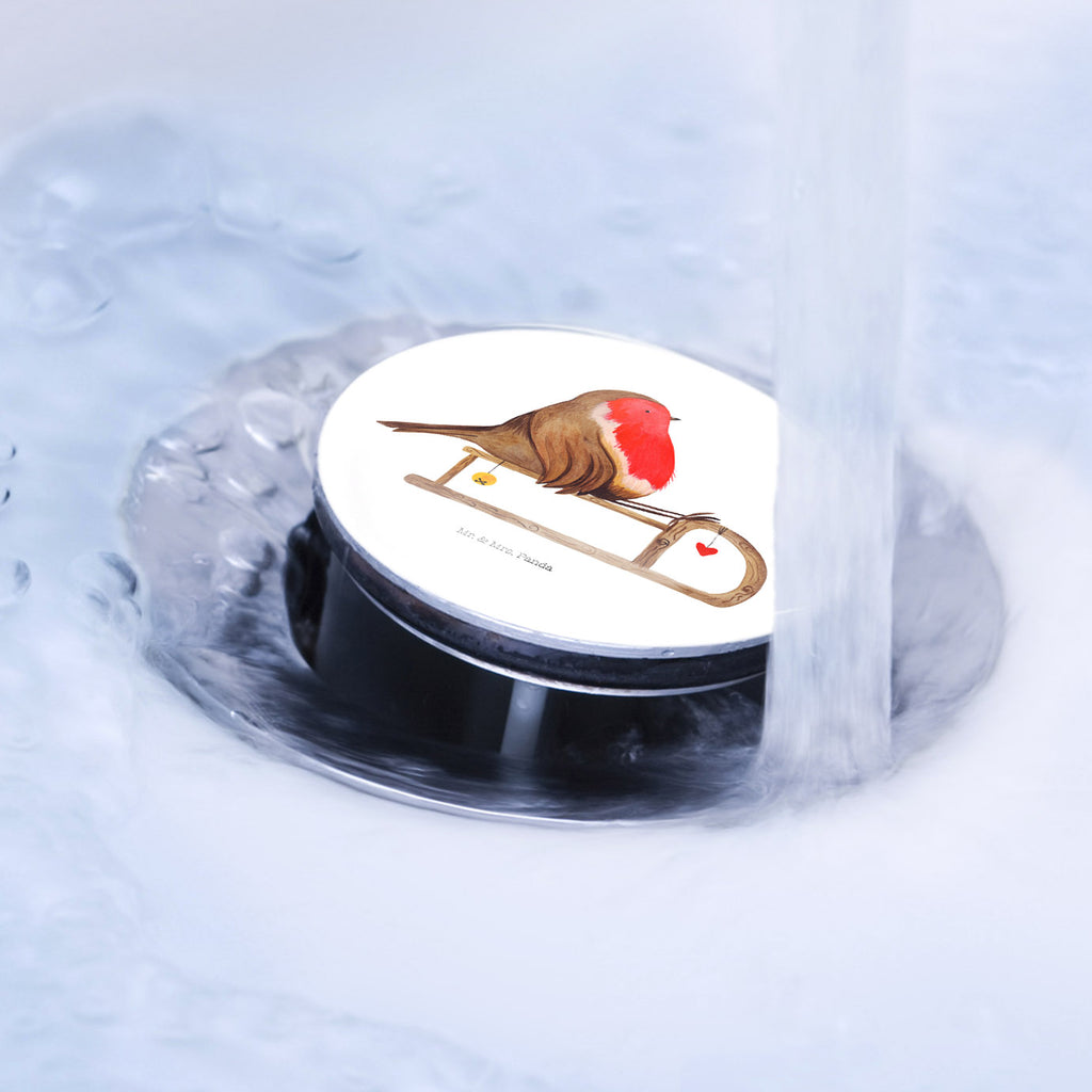 Waschbecken Stöpsel Rotkehlchen Schlitten Weihnachten, Schlitten, Vogel Abflussstöpsel, Stöpsel, Waschbecken, Ablaufgarnitur, Waschbecken Stopfen  Winter, Weihnachten, Weihnachtsdeko, Nikolaus, Advent, Heiligabend, Wintermotiv