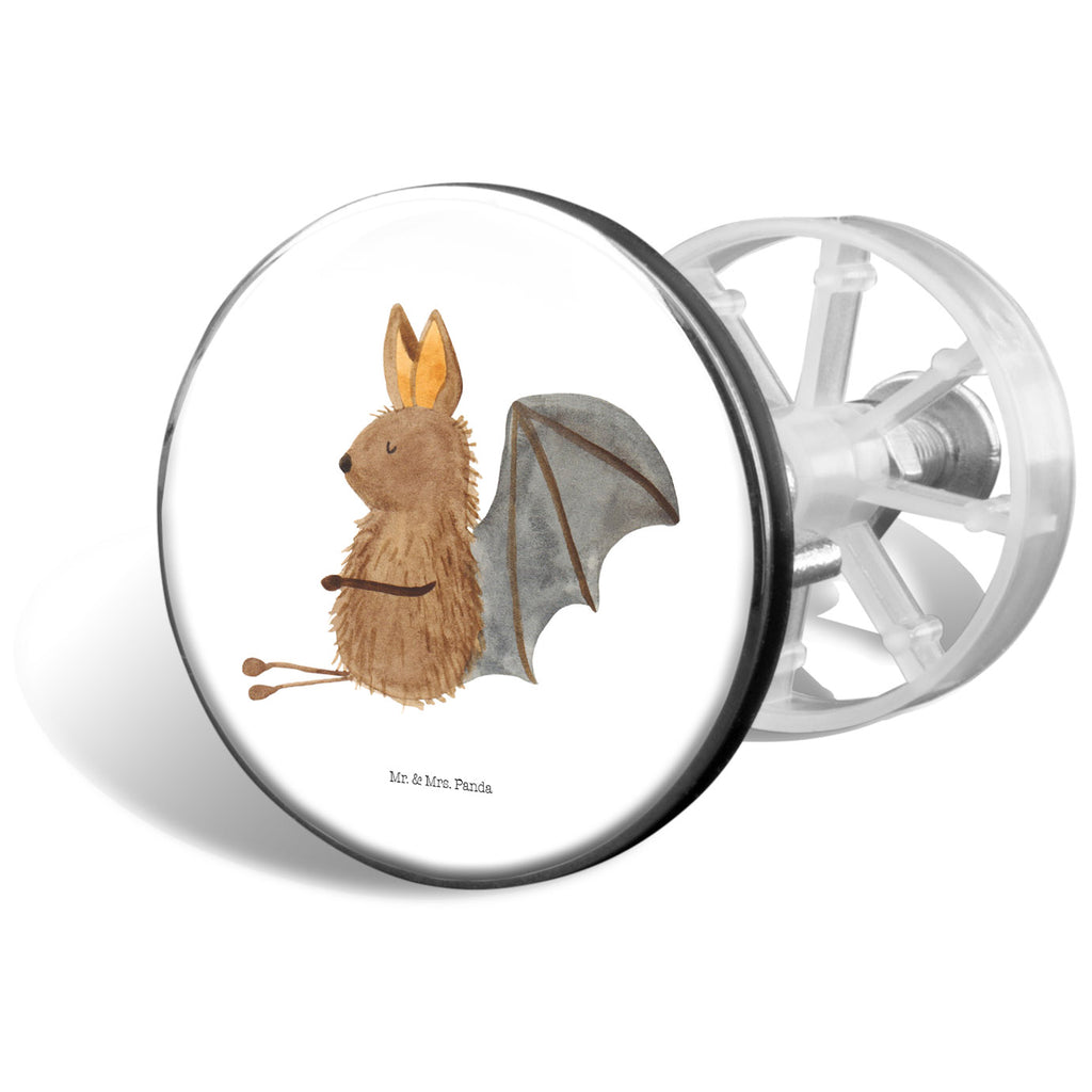 Waschbecken Stöpsel Fledermaus sitzend Fledermaus, Fledermäuse, Motivation, entspannen Abflussstöpsel, Stöpsel, Waschbecken, Ablaufgarnitur, Waschbecken Stopfen  süße Tiermotive, gute Laune, lustige Sprüche, Tiere