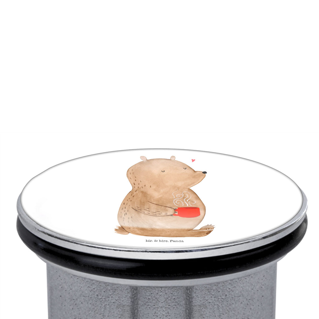 Waschbecken Stöpsel Bär Kaffee Abflussstöpsel, Stöpsel, Waschbecken, Ablaufgarnitur, Waschbecken Stopfen, Bär, Teddy, Teddybär, Kaffee, Coffee, Bären, guten Morgen, Morgenroutine, Welt erobern, Welt retten, Motivation