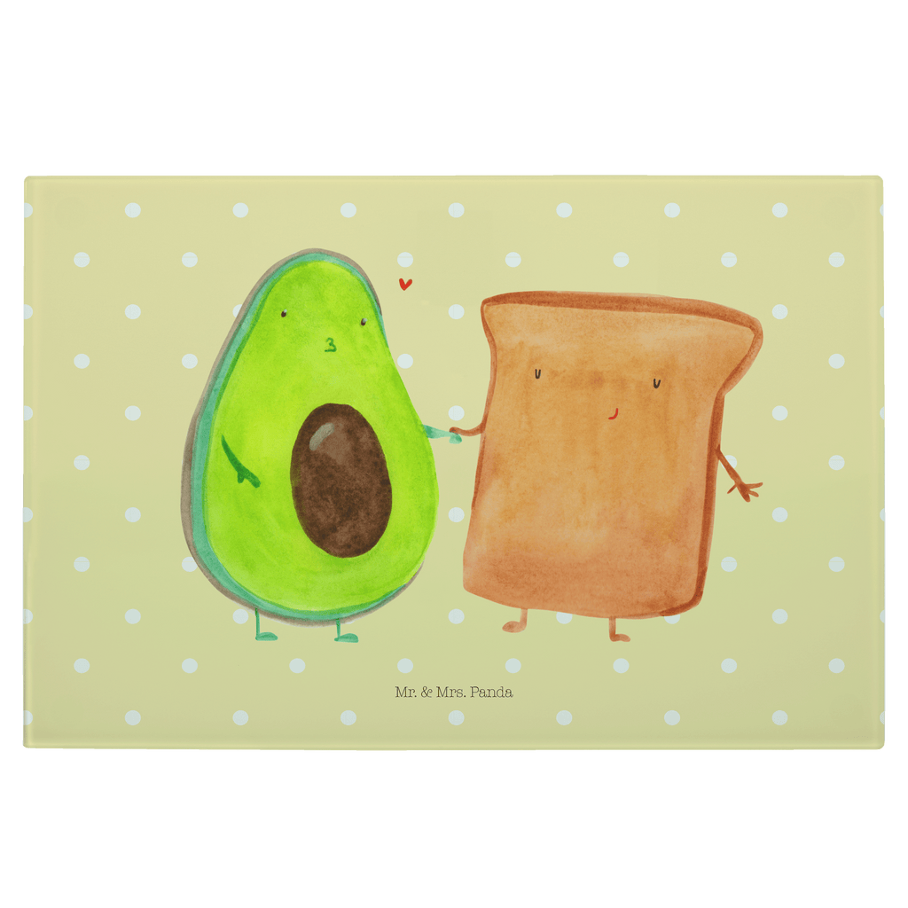 Glasschneidebrett Avocado + Toast